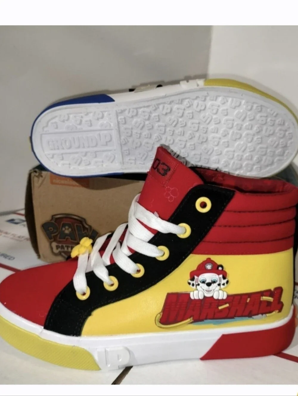 Ground up Paw Patrol Chase Marshall High Tops (PS) Unisex, Size 2. Original new